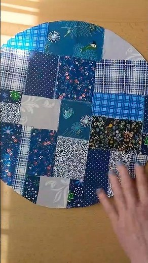 DIY Patchwork Placemat from Fabric Scraps/1 - Minute Sewing Tutorial @šitíproradost #diy #sewing