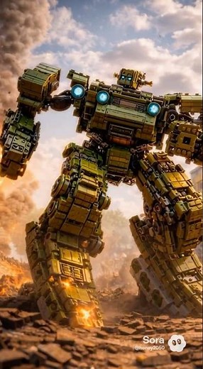 LEGO Alien Invasion… But Military Robots Fight Back