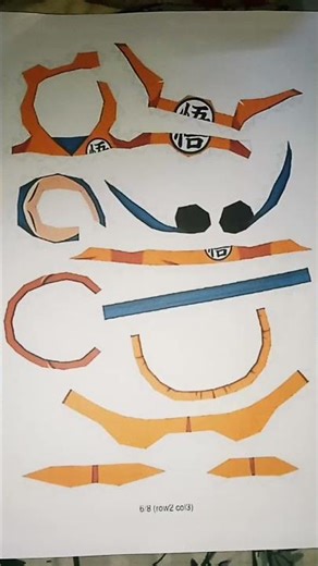 Goku paper action figure 25cm