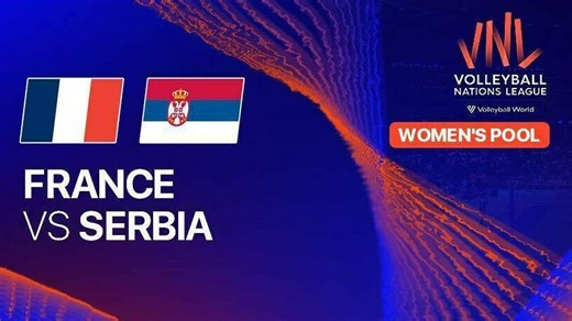 Women: France vs Serbia - Full Match | Volleyball Nations League 2025