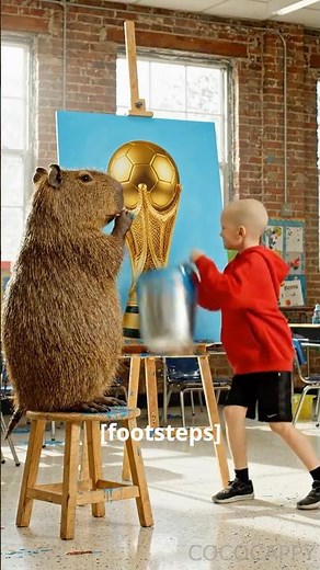 Cappy Wins the Art Contest After Max Maliciously Ruins His Painting! 😱🎨 #capybara
