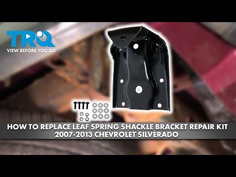 How to Replace Leaf Spring Shackle Bracket Repair Kit 2007-2013 Chevrolet Silverado 1500