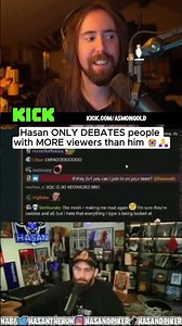 Hasan ONLY DEBATES people with MORE viewers than him
