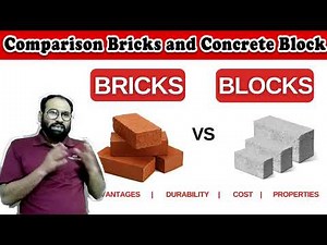 Comparison Between Brick & Concrete Block | Bricks vs Concrete Block | Solid Block & Hollow Block