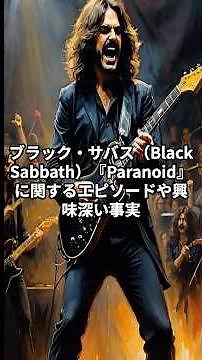 ブラック・サバス（Black Sabbath）『Paranoid』に関するエピソードや興味深い事実#blacksabbath#paranoid#music#episode