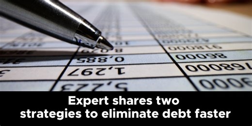 Expert shares two strategies to eliminate debt faster