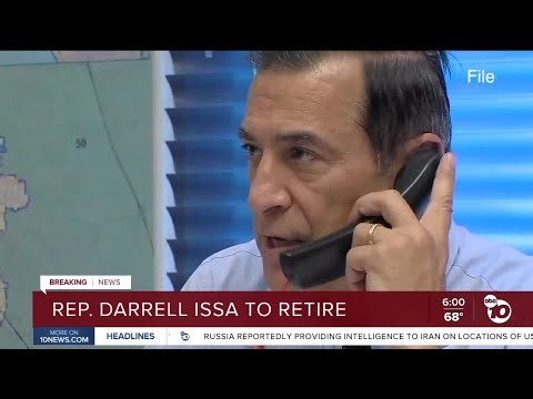 Congressman Darrell Issa announces retirement, endorses Jim Desmond for Congress