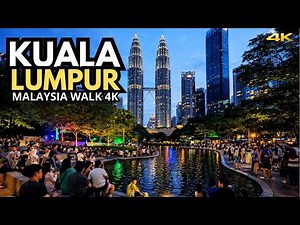 Petronas Towers Walking Tour 🇲🇾 | Kuala Lumpur, Malaysia in 4K