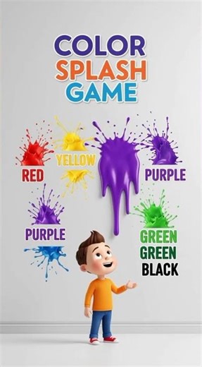 Color Splash Challenge for Kids | Learn Colors While Playing