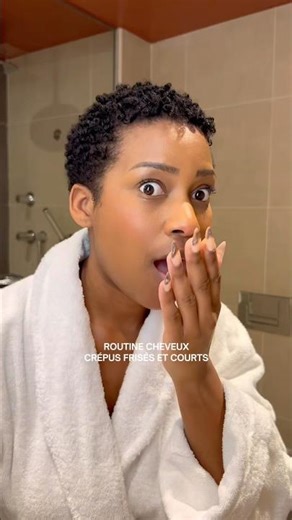 Routine capillaire sur cheveux crépus, frisés et courts