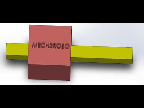 Prismatic Joint CAD Model in SolidWorks