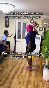 African Mum's Long Prayer & Funny Escape Attempt