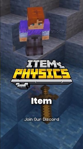 Items physics, now better than ever 🔥#minecraft #bedrock #physics #addon #marketplace #mcpe #fyp