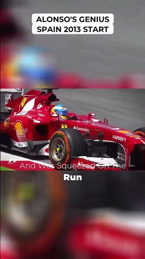 Alonso's Genius Spain 2013 Start