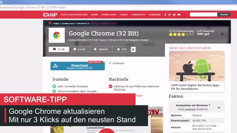 Google Chrome manuell aktualisieren– Software-Tipp