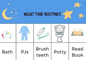 Nighttime and Morning Routine Checklist - Etsy