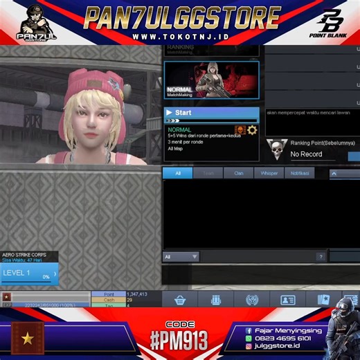 JUAL CHAR POINT BLANK (PAN7ULGGSTORE) | #PAIDPROMOTE BERBAYAR 🔳 SPESIFIKASI : ▪ B1 EXP 10 JUTA ▪ K/D 65% | HS 54% ▪ MATCH 3K ▪ WIN 3K ▪ LOSE 266 ▪ FULL TITLE ▪ INVENT 493/600 ▪... | Instagram