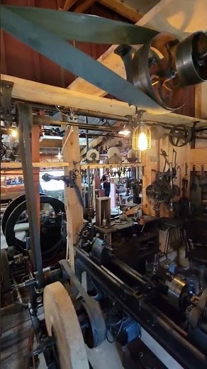 Old School Belt Driven Machine Shop