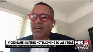 14K views · 193 reactions | ATARI HOTEL: FOX5 spoke with Atari Hotels about plans to open their first video game-inspired hotel in Las Vegas. BACKGROUND: bit.ly/3dpuwyN | FOX5 Las Vegas | Facebook