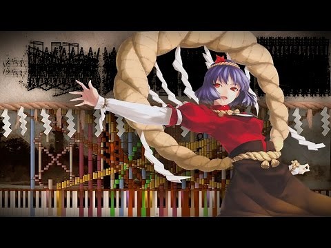 Black Score: Touhou 10 - Suwa Foughten Field | 200,000 Notes | Black MIDI