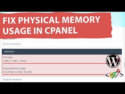 How to Fix Physical Memory Usage in cPanel