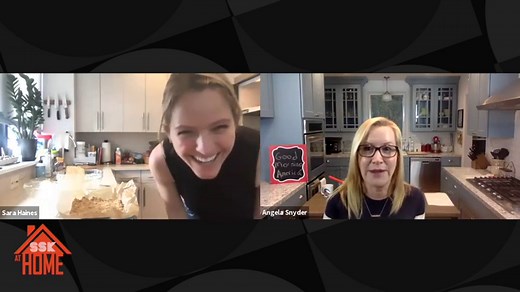 Angela Kinsey and Josh Snyder’s no-bake peanut butter pretzel bars