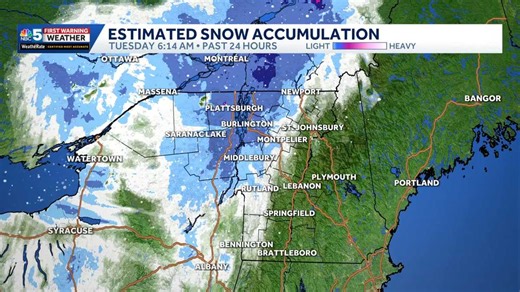 How much snow did Vermont get? See latest snowfall totals from Monday's storm