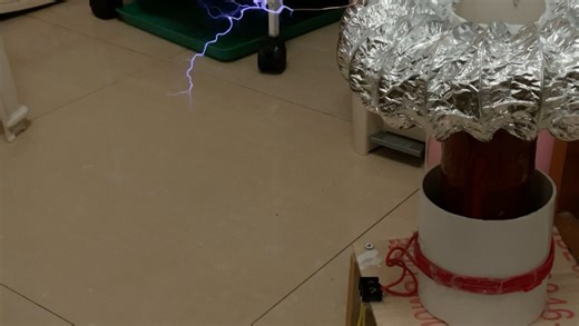 市电全桥SSTC! 弧长10 cm