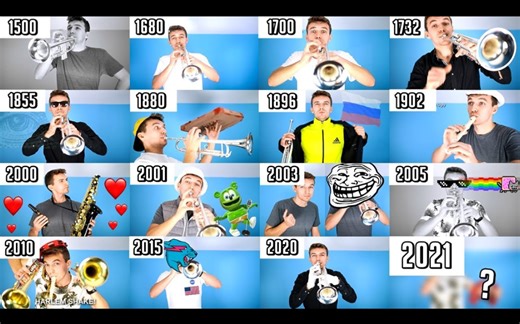 【小号】模因音乐的演变Evolution Of Meme Music ( 1500 - 2021 )