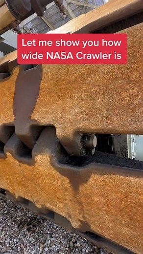 Exploring the Massive 35m Wide NASA Crawler and Its Impressive Tracks