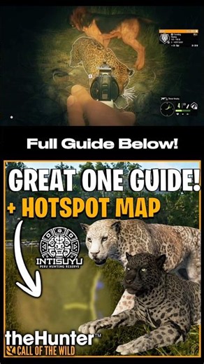 Great One Jaguar Guide! Best Hotspots & Grind Setup on the New Peru Map #cotw #thehunter