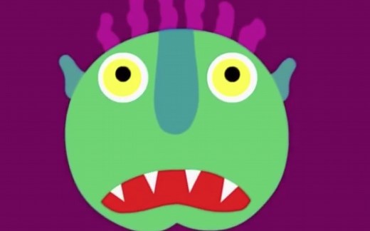 Go away big green monster动画版 英文绘本故事