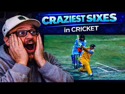 American Reacts to the Craziest Sixes in Cricket