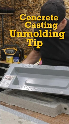 Stuck Concrete Mold? The 1-Minute Heat Gun Trick! 🔥🛠️