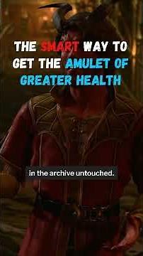 The SMART Way to Get the Amulet of Greater Health in Baldur's Gate 3! ♥️ Patch 8 Gameplay