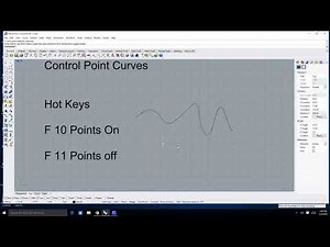 Rhino 6 Lesson 15 2D Drawing-Control Point Curves in Rhino 6 Part 1