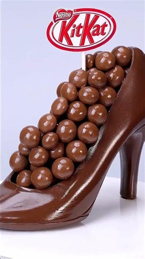 This Chocolate High Heel Cake Looks So Real! #shorts #Cake #satisfyingcake
