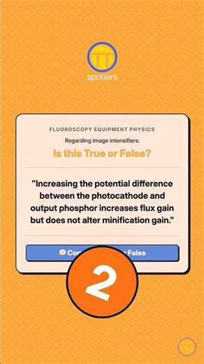 Increasing the potential difference between the photocathode and output phosphor increases flux gain