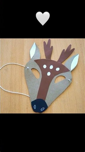 #Reh Maske basteln 🦌 How to make deer mask 🦌 как сделать маску оленя из бумаги