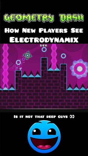 How Beginners See Electrodynamix #geometrydash
