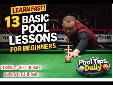 Pool Basics for Beginner - How the Cue Ball Reacts Off the Rail (Ep.4)