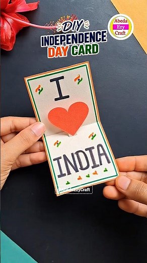 Independence Day Card 🇮🇳 #cards #independenceday #diy