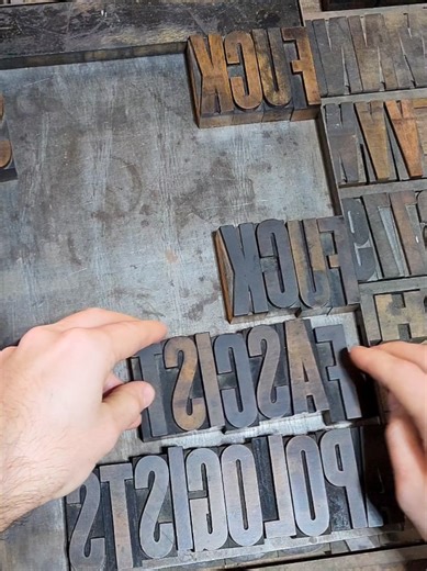 Using Donated Wood Type for Creative Letterpress Printing