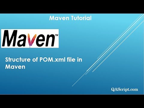 Maven Tutorial - Structure of POM.xml file in Maven