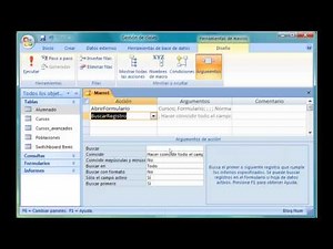 Curso de Access 2007. 10. Crear macros.