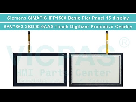 Simatic IFP1500 Basic Flat Panel Series 6AV7862-2BD00-0AA0 Touch Panel Front Overlay Repair