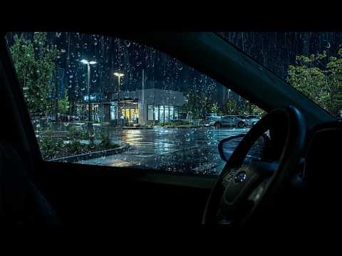 Heavy Rain on a Car Windshield - Relaxing Sounds for Insomnia, Studying, Stress Relief