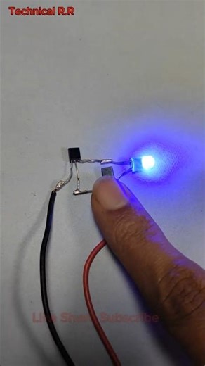 2N2222 Touch Sencer Without Arduino #experiment #diy
