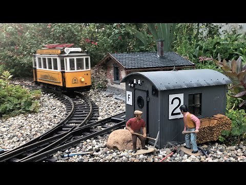 LGB Garden Train. First complete tour of the Little Lakes Train, with streetcar