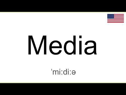 How to Pronounce MEDIA in English, American